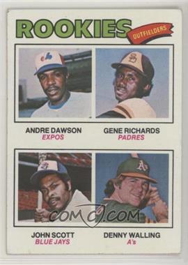 1977 Topps - [Base] #473 - Rookie Outfielders - Andre Dawson, Gene Richards, John Scott, Denny Walling