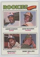 Rookie Outfielders - Andre Dawson, Gene Richards, John Scott, Denny Walling [Go…