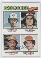 Rookie Shortstops - Bob Bailor, Kiko Garcia, Craig Reynolds, Alex Taveras