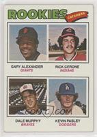 Rookie Catchers - Gary Alexander, Rick Cerone, Dale Murphy, Kevin Pasley