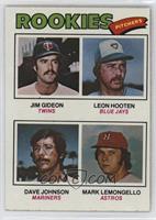 Rookie Pitchers - Jim Gideon, Leon Hooten, Dave Johnson, Mark Lemongello