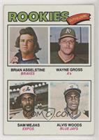 Rookie Outfielders - Brian Asselstine, Wayne Gross, Sam Mejias, Al Woods [Good&…