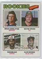 Rookie Outfielders - Brian Asselstine, Wayne Gross, Sam Mejias, Al Woods