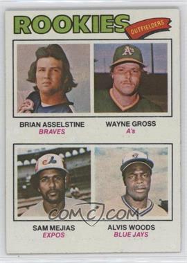 1977 Topps - [Base] #479 - Rookie Outfielders - Brian Asselstine, Wayne Gross, Sam Mejias, Al Woods