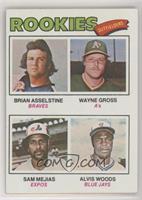 Rookie Outfielders - Brian Asselstine, Wayne Gross, Sam Mejias, Al Woods