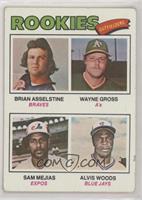 Rookie Outfielders - Brian Asselstine, Wayne Gross, Sam Mejias, Al Woods