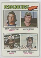 Rookie Outfielders - Brian Asselstine, Wayne Gross, Sam Mejias, Al Woods [Good&…