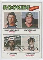 Rookie Outfielders - Brian Asselstine, Wayne Gross, Sam Mejias, Al Woods [Good&…