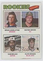 Rookie Outfielders - Brian Asselstine, Wayne Gross, Sam Mejias, Al Woods [Good&…