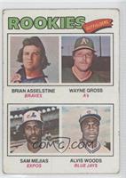 Rookie Outfielders - Brian Asselstine, Wayne Gross, Sam Mejias, Al Woods [Good&…