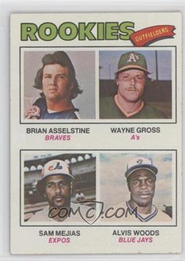 1977 Topps - [Base] #479 - Rookie Outfielders - Brian Asselstine, Wayne Gross, Sam Mejias, Al Woods