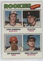Rookie Pitchers - Larry Anderson, Ed Glynn, Joe Henderson, Greg Terlecky