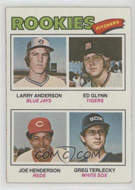 1977 Topps - [Base] #487 - Rookie Pitchers - Larry Anderson, Ed Glynn, Joe Henderson, Greg Terlecky [Good to VG‑EX]