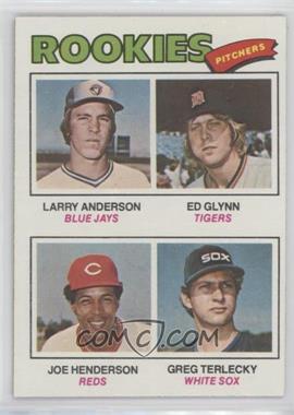 1977 Topps - [Base] #487 - Rookie Pitchers - Larry Anderson, Ed Glynn, Joe Henderson, Greg Terlecky