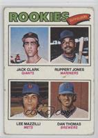 Rookie Outfielders - Jack Clark, Ruppert Jones, Dan Thomas, Lee Mazzilli [Good&…