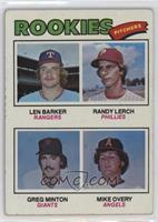Rookie Pitchers - Len Barker, Randy Lerch, Greg Minton, Mike Overy