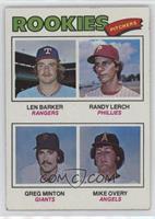 Rookie Pitchers - Len Barker, Randy Lerch, Greg Minton, Mike Overy