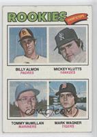 Rookie Shortstops - Billy Almon, Mickey Klutts, Tommy McMillan, Mark Wagner [Go…