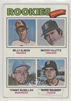 Rookie Shortstops - Billy Almon, Mickey Klutts, Tommy McMillan, Mark Wagner [Po…