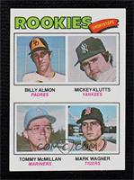 Rookie Shortstops - Billy Almon, Mickey Klutts, Tommy McMillan, Mark Wagner [CO…