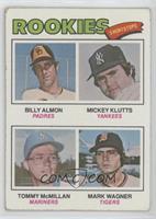 Rookie Shortstops - Billy Almon, Mickey Klutts, Tommy McMillan, Mark Wagner [Go…