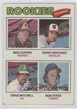 1977 Topps - [Base] #491 - Rookie Pitchers - Mike Dupree, Denny Martinez, Craig Mitchell, Bob Sykes