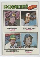 Rookie Pitchers - Mike Dupree, Denny Martinez, Craig Mitchell, Bob Sykes