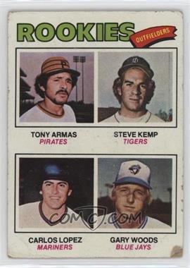 1977 Topps - [Base] #492 - Rookie Outfielders - Tony Armas, Steve Kemp, Carlos Lopez, Gary Woods [Good to VG‑EX]