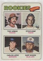 Rookie Outfielders - Tony Armas, Steve Kemp, Carlos Lopez, Gary Woods [Poor&nbs…