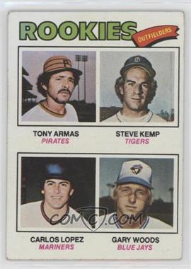 1977 Topps - [Base] #492 - Rookie Outfielders - Tony Armas, Steve Kemp, Carlos Lopez, Gary Woods