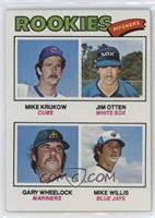 Rookie Pitchers - Mike Krukow, Jim Otten, Gary Wheelock, Mike Willis [Poor …