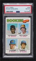 Rookie Infielders - Juan Bernhardt, Mike Champion, Jim Gantner, Bump Wills [PSA…