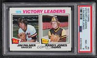 League Leaders - Jim Palmer, Randy Jones [PSA 8 NM‑MT]