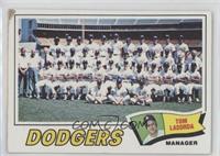 Los Angeles Dodgers Team, Tommy Lasorda [COMC RCR Poor]