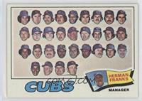 Chicago Cubs Team, Herman Franks