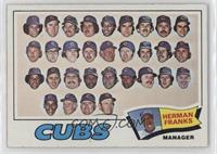 Chicago Cubs Team, Herman Franks [Poor to Fair]