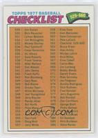 Checklist - Cards 529-660