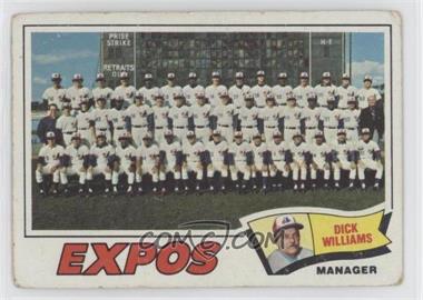 1977 Topps - [Base] #647 - Montreal Expos Team, Dick Williams [Good to VG‑EX]