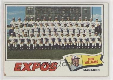 1977 Topps - [Base] #647 - Montreal Expos Team, Dick Williams [Good to VG‑EX]