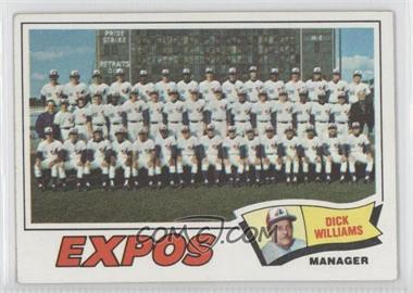 1977 Topps - [Base] #647 - Montreal Expos Team, Dick Williams [Good to VG‑EX]