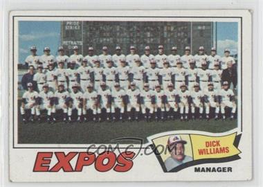 1977 Topps - [Base] #647 - Montreal Expos Team, Dick Williams [Good to VG‑EX]