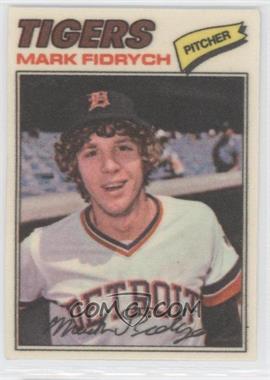 1977 Topps Baseball Patches Cloth Stickers - [Base] #15.1 - Mark Fidrych (One Star at Back Bottom)