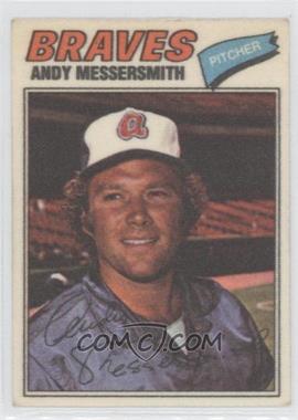 1977 Topps Baseball Patches Cloth Stickers - [Base] #28.1 - Andy Messersmith (One Star at Back Bottom)