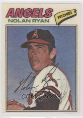 1977 Topps Baseball Patches Cloth Stickers - [Base] #40.1 - Nolan Ryan (One Star at Back Bottom)