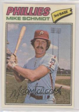 1977 Topps Baseball Patches Cloth Stickers - [Base] #41.2 - Mike Schmidt (Two Stars at Back Bottom) [Poor to Fair]