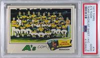 Oakland Athletics Team, Jack McKeon [PSA 2 GOOD]