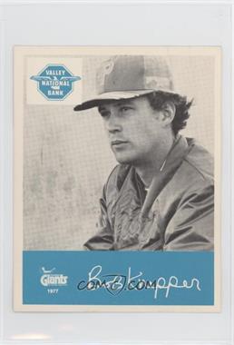 1977 Valley National Bank Phoenix Giants - [Base] #_BOKN - Bob Knepper [Good to VG‑EX]