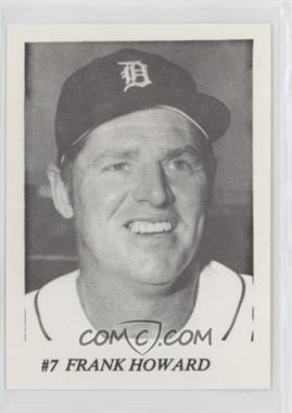 1978-80 Dearborn Michigan Conventions Detroit Tigers - [Base] #7 - Frank Howard