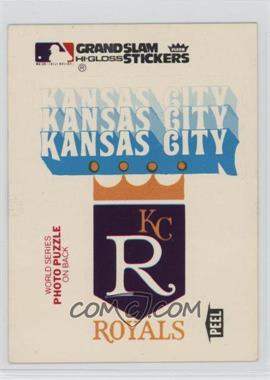 1978 Fleer Grand Slam Hi-Gloss Team Stickers - [Base] #KC.2 - Kansas City Royals [Good to VG‑EX]