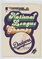 Los Angeles Dodgers NL Champs (White Background) [Good to VG‑EX]